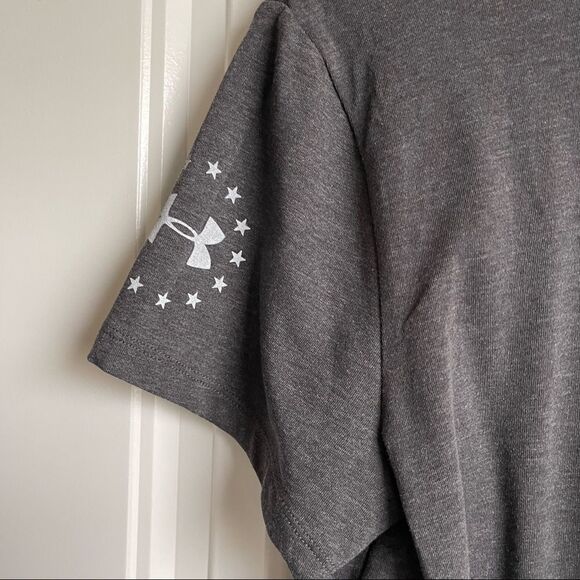 Under Armour Charcoal Gray Freedom Eagle T-Shirt; SZ S; BNWT - Picture 6 of 6